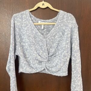 BCBGeneratiok Blue Crop Sweater